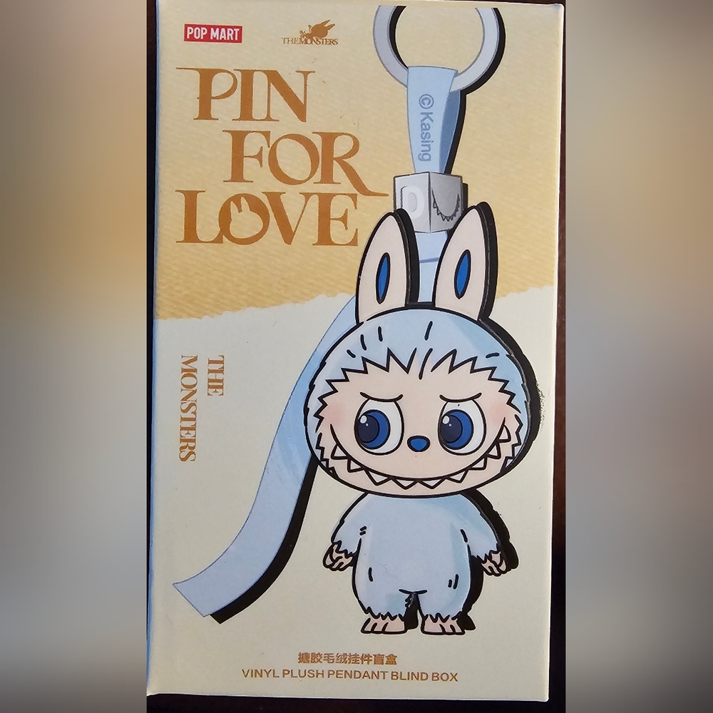 Pop Mart Pin for Love Letter J Orange NEW IN SEALED BOX LABUBU